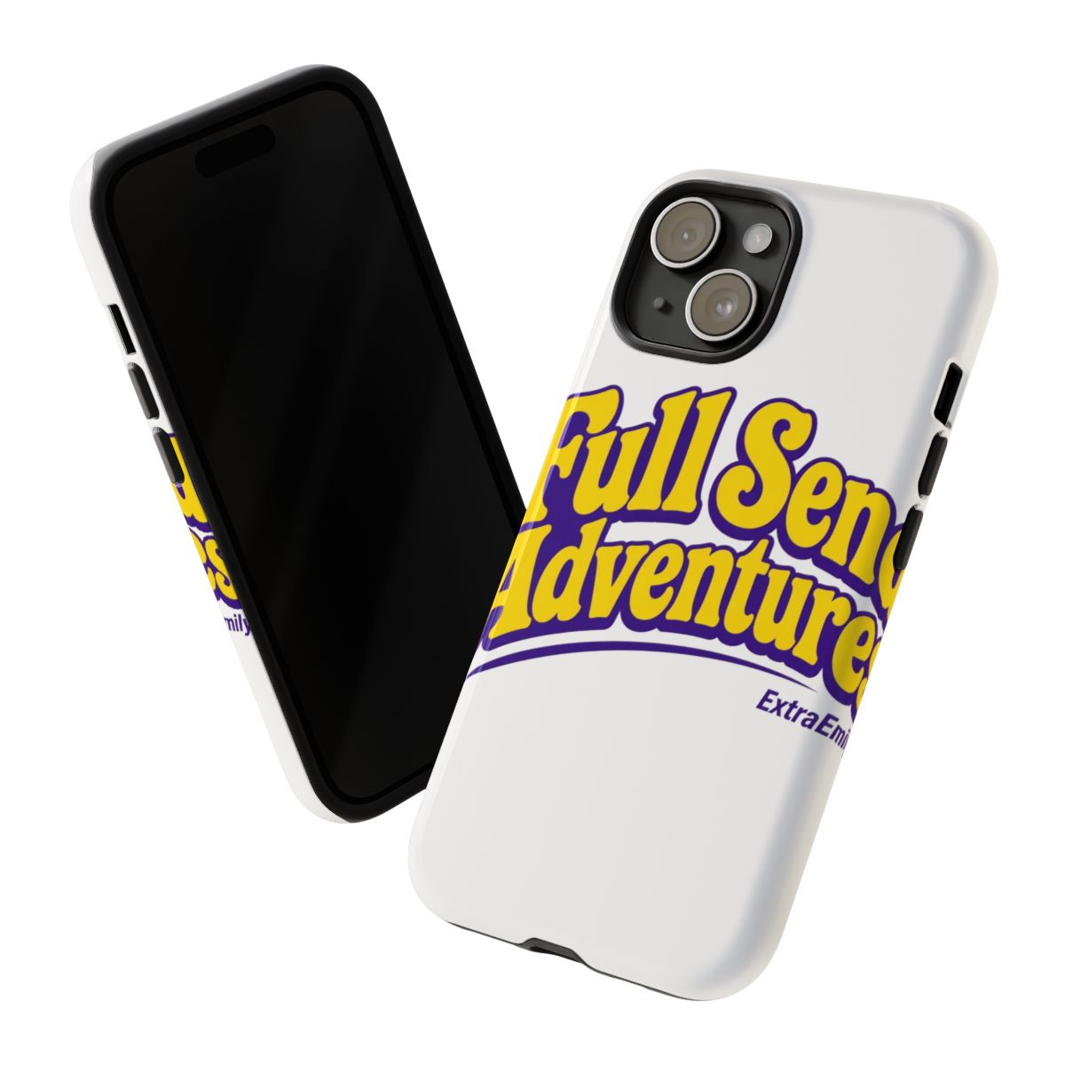 ExtraEmily "Full Send Adventures" Phone Case - alternate angle 1, merchandise