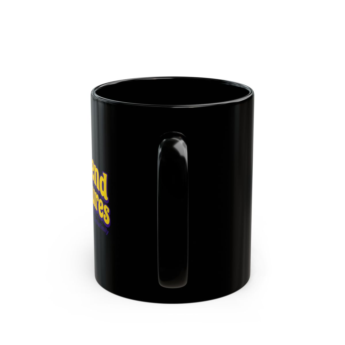 ExtraEmily "Full Send Adventures" Black Mug - alternate angle 3, merchandise