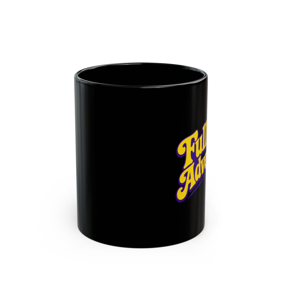 ExtraEmily "Full Send Adventures" Black Mug - alternate angle 1, merchandise