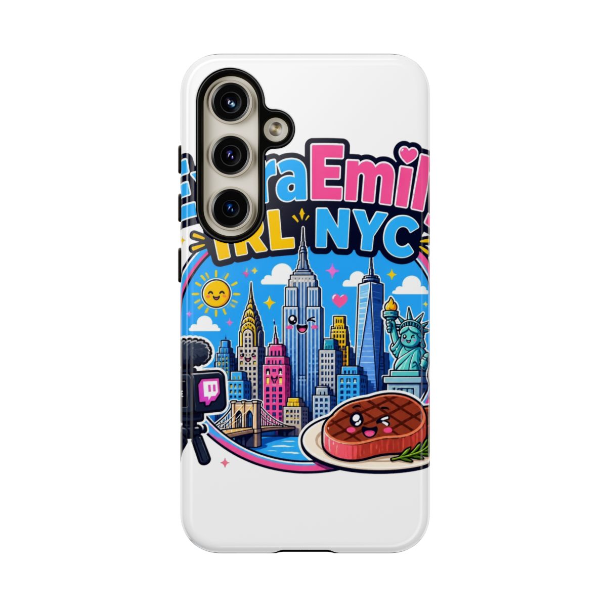 ExtraEmily "ExtraEmily IRL NYC" Phone Case - alternate angle 2, merchandise