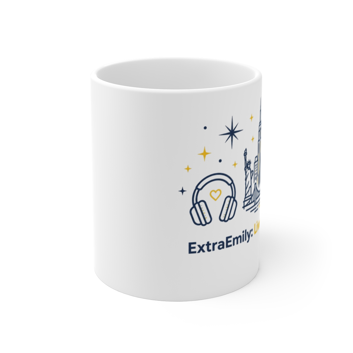 ExtraEmily "ExtraEmily: Live Mug - alternate angle 1, merchandise