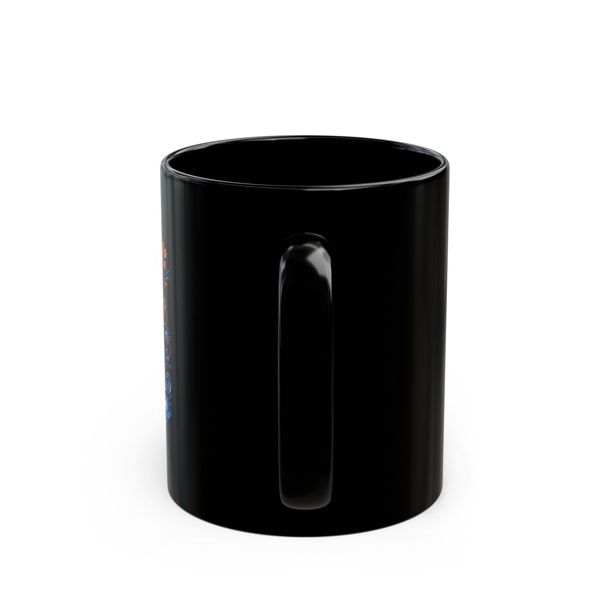 ExtraEmily "ExtraEmily: The Adventure Awaits!" Black Mug - alternate angle 3, merchandise