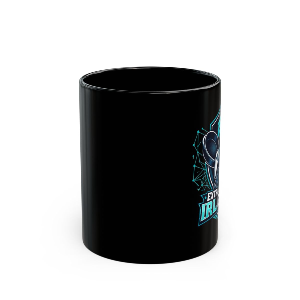 ExtraEmily Black Mug - alternate angle 1, merchandise